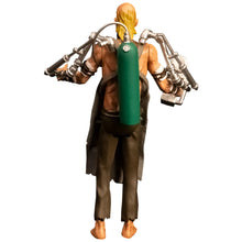 Load image into Gallery viewer, Action figure with a green tank and metallic arms on a white background