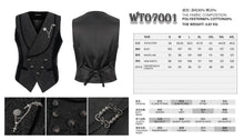 Load image into Gallery viewer, vest details and size chart