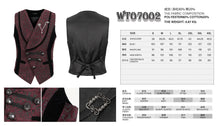 Load image into Gallery viewer, vest details and size chart
