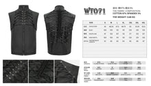 Load image into Gallery viewer, vest details and size chart