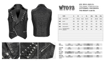 Load image into Gallery viewer, vest details and size chart