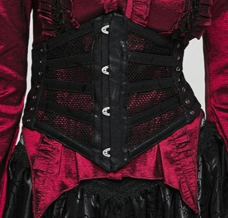 model showing front of corset