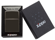 Load image into Gallery viewer, zippo on display in box
