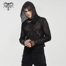 Load image into Gallery viewer, model showing front of shirt with hood up