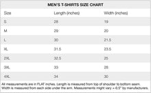 Load image into Gallery viewer, size chart