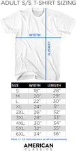 Load image into Gallery viewer, adult unisex shirt size chart