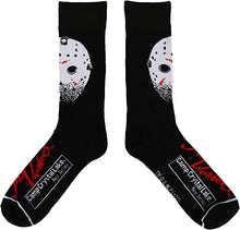 Load image into Gallery viewer, jason voorhees socks on display