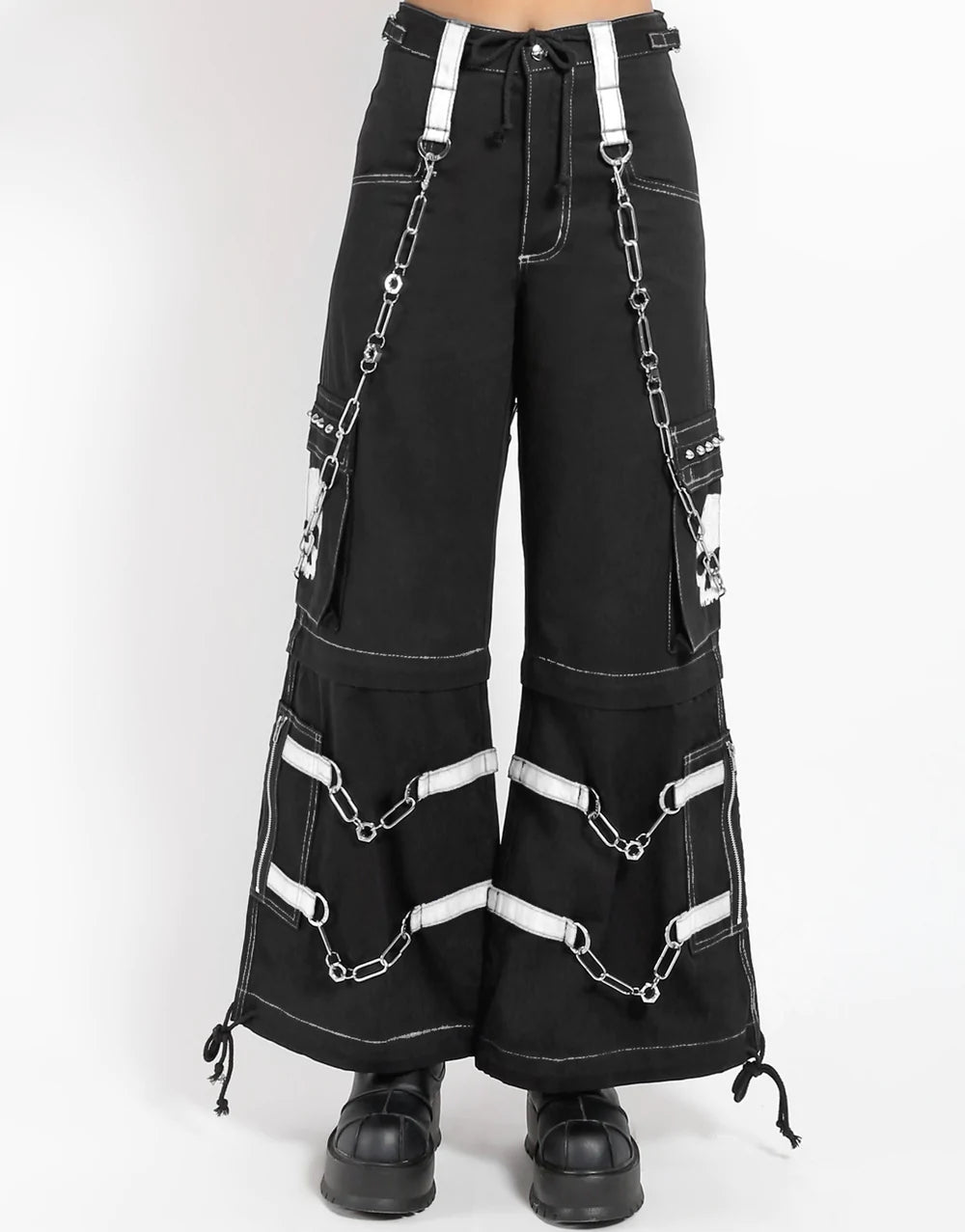 Tripp NYC Crazy Piper Pants [Black/White]