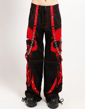 Load image into Gallery viewer, UNISEX Black Scare Dark Street Pant w/ Red Skull Details