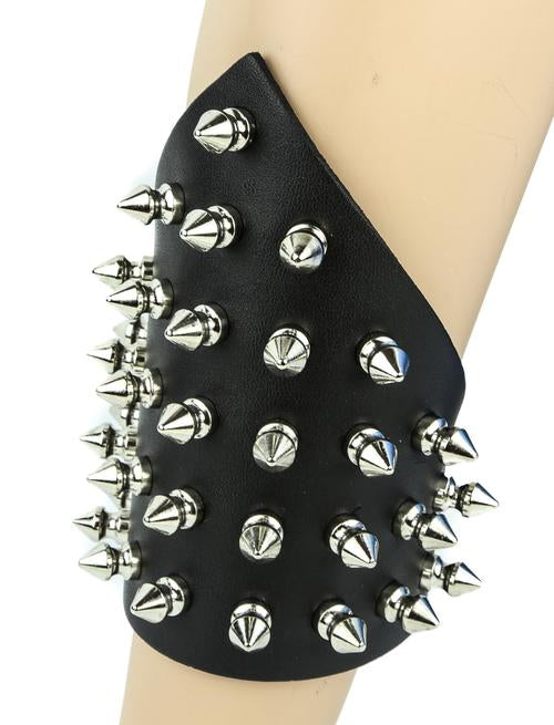 Triangle Shaped Gauntlet w/ Silver Tree Spikes – Hot Rock Hollywood