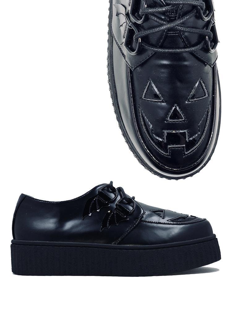 Black/Black Krypt Jackolantern Creeper Shoe – Hot Rock Hollywood