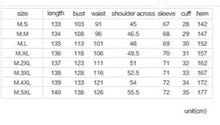 Load image into Gallery viewer, size chart