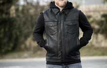 Load image into Gallery viewer, model showing front of vest/jacket