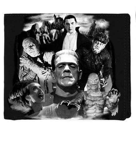 universal monsters wallet Universal Monsters Collage Bi-Fold Wallet – Hot Rock Hollywood