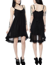 Load image into Gallery viewer, model showing front and back of dress