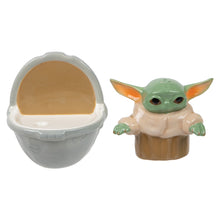 Load image into Gallery viewer, From left to right: Baby sleeping basket and Grogu shakers