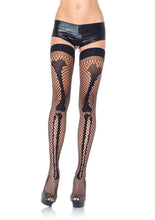 Load image into Gallery viewer, Courtney Bone Thigh High Stockings