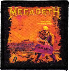 square megadeth peace sells patch