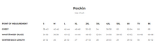 Load image into Gallery viewer, size chart