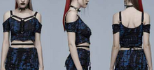 Load image into Gallery viewer, front side and back of top on model
