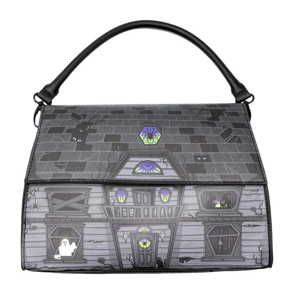 front of bag on display with white background