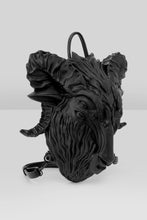 Load image into Gallery viewer, Black goat head-shaped bag on a white background
