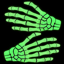 Load image into Gallery viewer, hair slides on display glowing in the dark with black background
