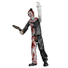 Load image into Gallery viewer, Action figure of a clown with bloodstains holding a gun on a white background
