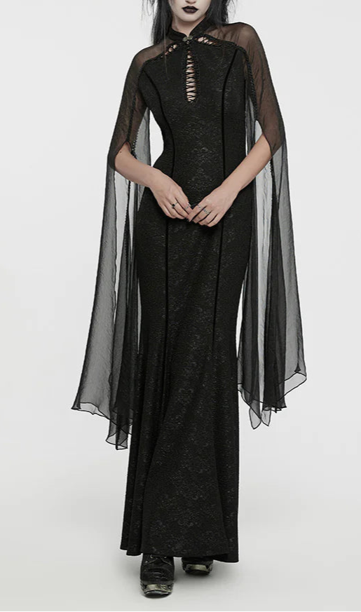 splice chiffon dress New Chinese Hanging Neck Dress Women's Summer Retro Splice Chiffon Fox Print Improved Qipao Skirt M