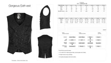 Load image into Gallery viewer, details on vest and size chart
