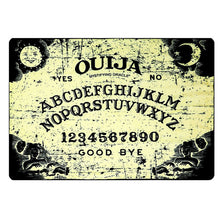 Load image into Gallery viewer, Ouija board rolled throw with belly band.
