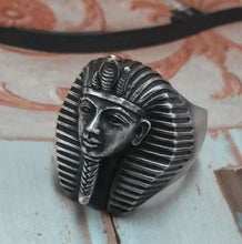 Load image into Gallery viewer, 316L stainless steel King Tut head ring.
