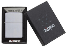 Load image into Gallery viewer, zippo on display in box
