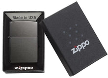 Load image into Gallery viewer, Gray dusk color zippo lighter in product box
