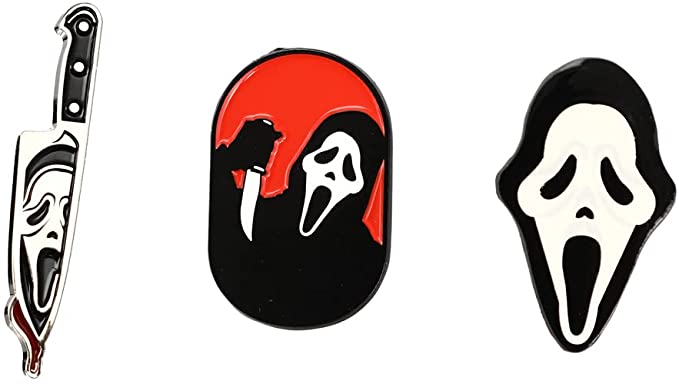 Ghostface 3 Pin Set – Hot Rock Hollywood
