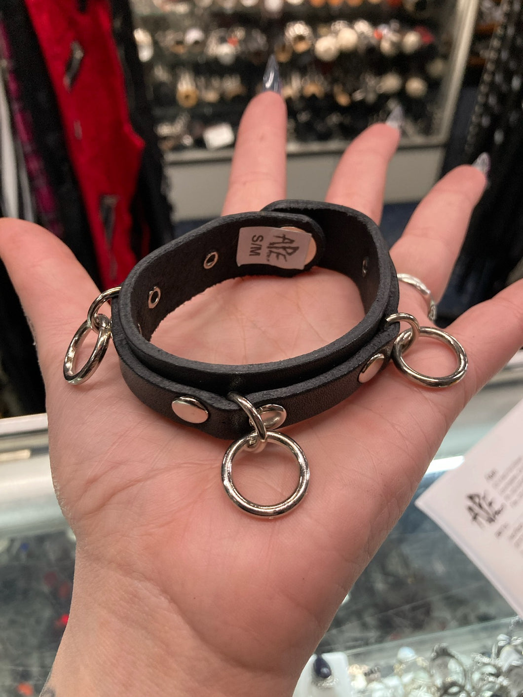 model holding bracelet