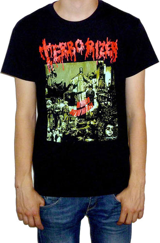 model showing front of shirt