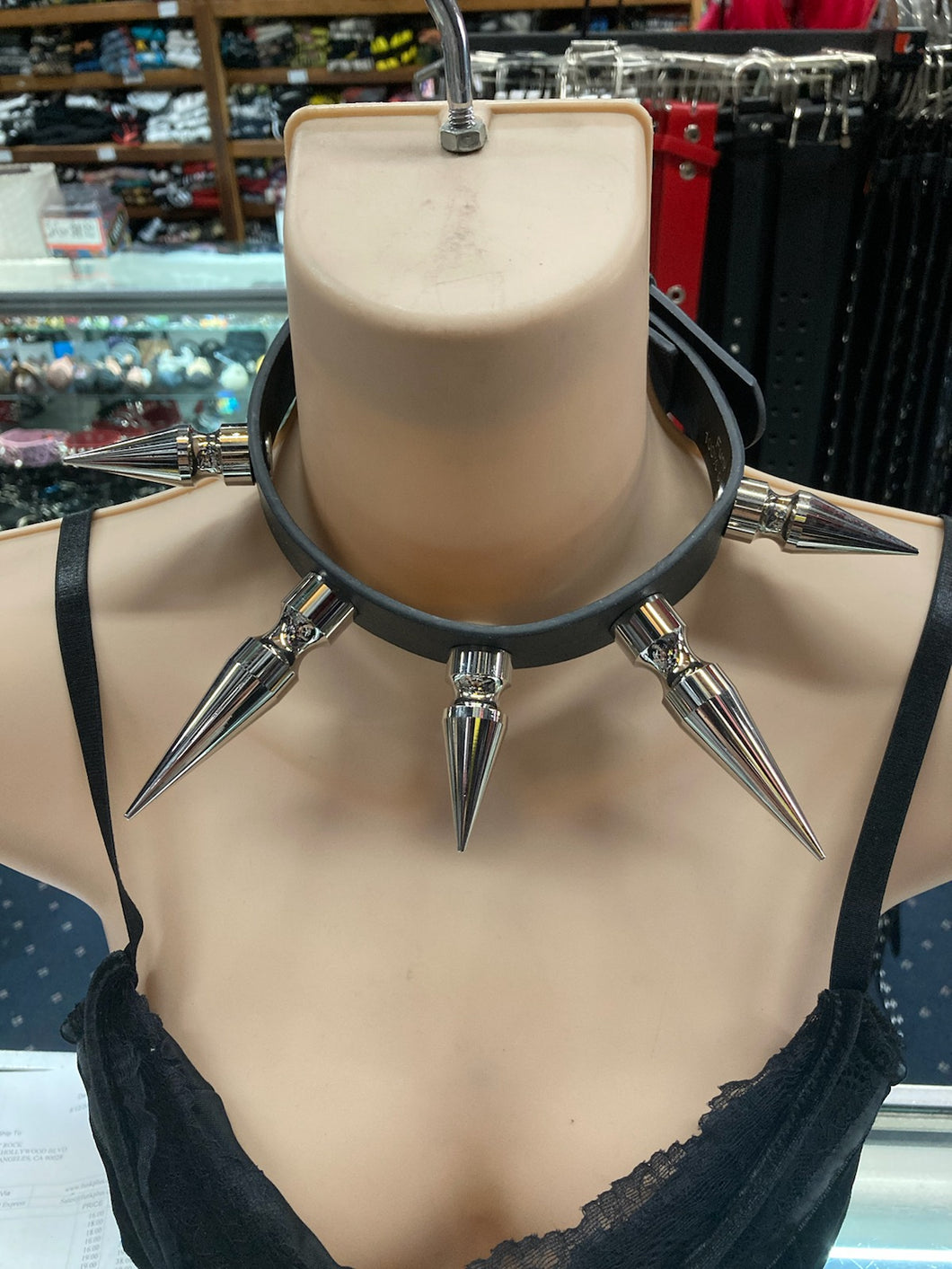 choker on mannequin