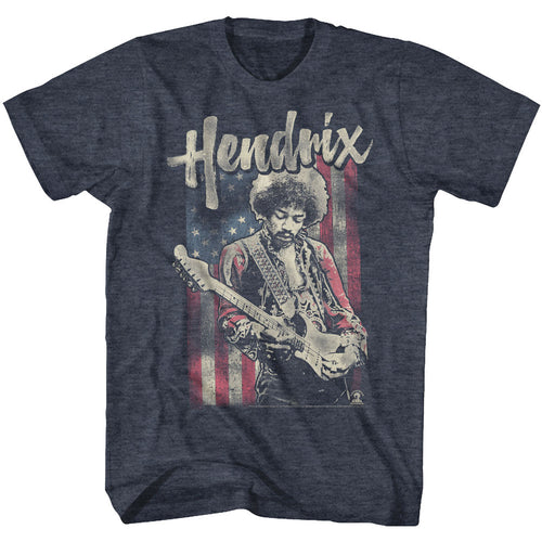 navy heather blue jimi hendrix shirt with 