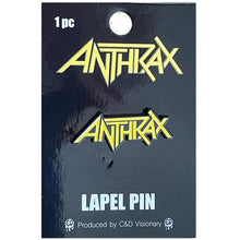 Load image into Gallery viewer, anthrax logo pin
