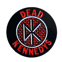 Load image into Gallery viewer, round dead kennedys pin
