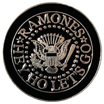 round ramones logo pin