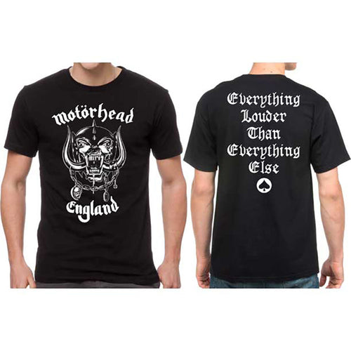 model showing front and back of shirt