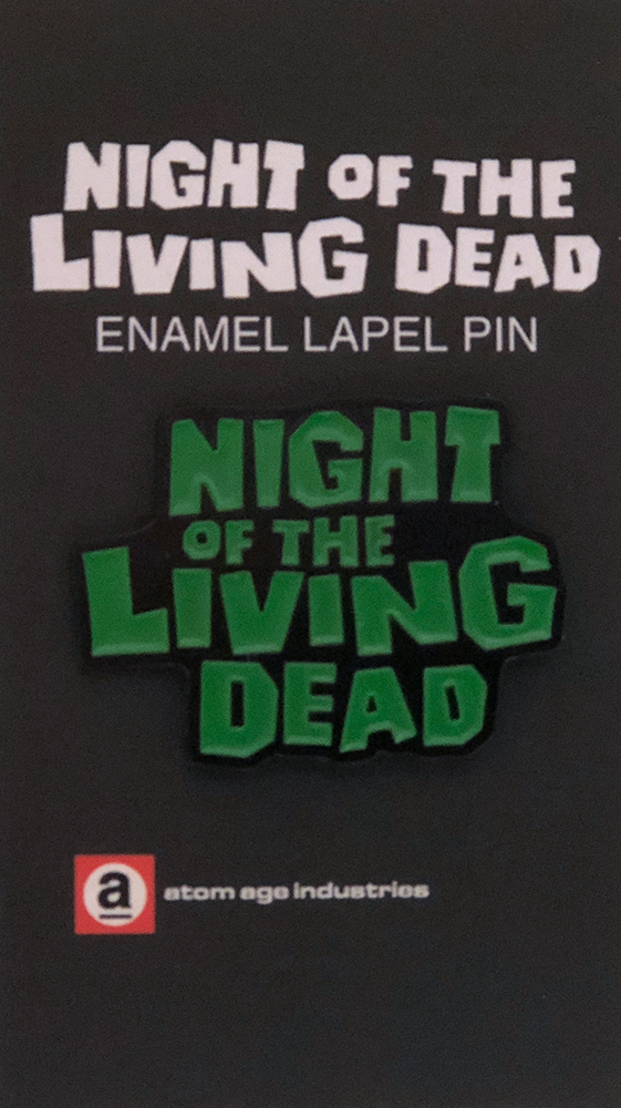 green night of the living dead lapel pin