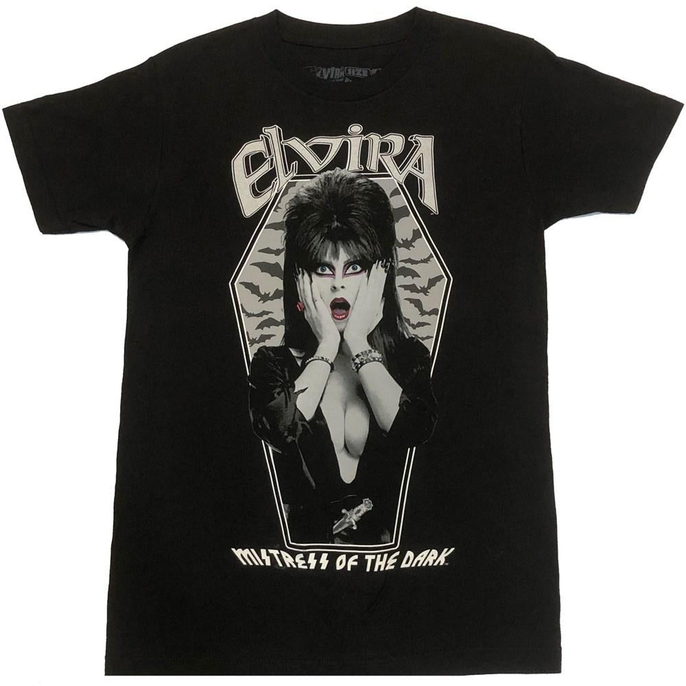 Elvira Bat Coffin Soft T-Shirt