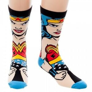 Wonder Woman full body print mid calf crew socks