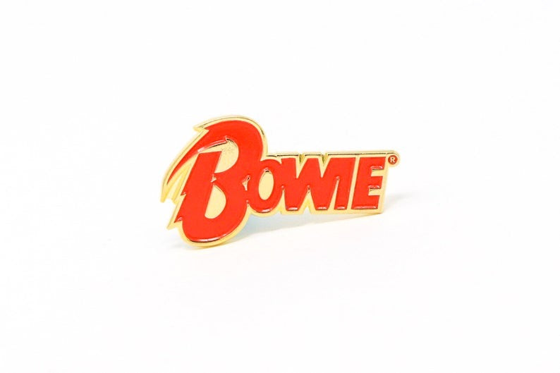 bowie logo pin