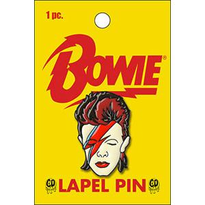 david bowie head lapel pin