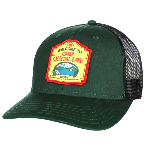 green hat with 