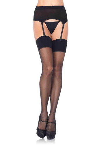model showing front of stockings